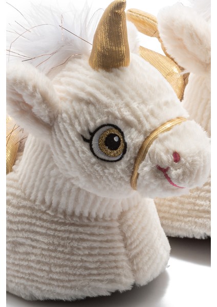 Lio Kadın Hayvanlı Panduf Beyaz 36/41