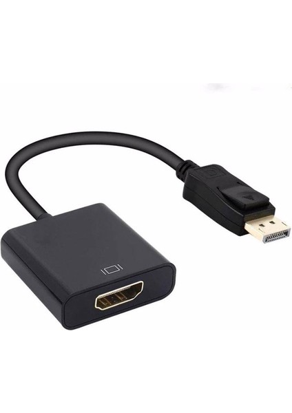 Displayport (M) To HDMI (F) Çevirici Adaptör Kablosu Siyah