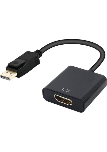 Displayport (M) To HDMI (F) Çevirici Adaptör Kablosu Siyah