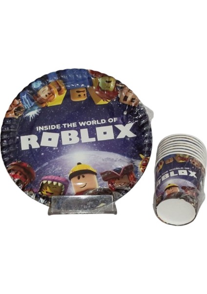 Roblox Tabak Bardak Seti 8 Kişilik