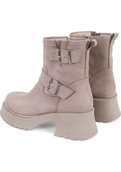 Keila Bej Kadın Fermuarlı Deri Bot indirimleri