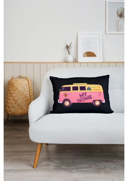 Karavan Camping Baskılı Tv Battaniyeli Opsiyonel Dekoratif Hediye Yastık Battaniye 2in1 Gifts-1