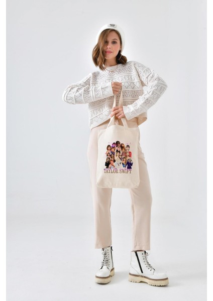 Kanvas Taylor Swift Baskılı Bez Çanta fırsatları