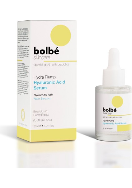 Bolbe Skincare Hydra Plump Hylauronic Acid Serum - 30 ml