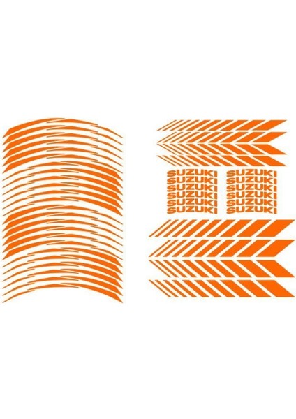 Sevenkardeşler Florasan Turuncu Suzukı Uyumlu Racing Şerit