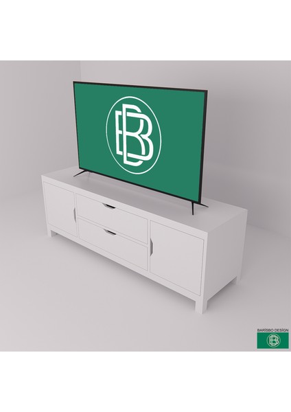 Barisbo Design Tv Sehpası Çekmeceli ve Kapaklı  (Hazır Montajlı Teslim)