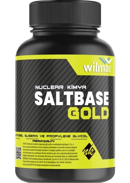 Gold Salt Base 100 ml Vg Pg 50-50 12 Mg Sertlik Oranı Gliserin Propilen Glikol Base