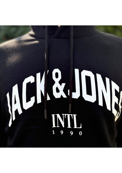 Erkek Logo Baskılı Kapüşonlu Sweatshirt - Circle fırsatları