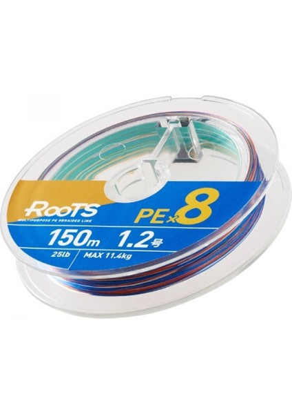 X8 Roots 150 mt Multi Pe 1.0-0.171 mm Misina
