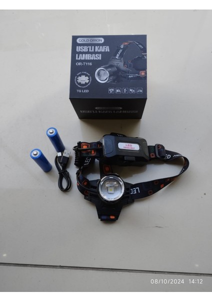 Gold Orion OR-T116 Şarjlı Kafa Lambası 30 Watt