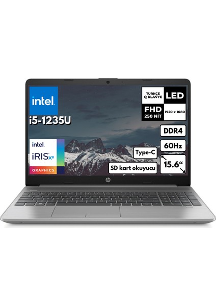 250 G9 I5-1235U 16 GB 512 GB SSD 15.6 Fhd Windows 11 Home 9M3G5AT BT50