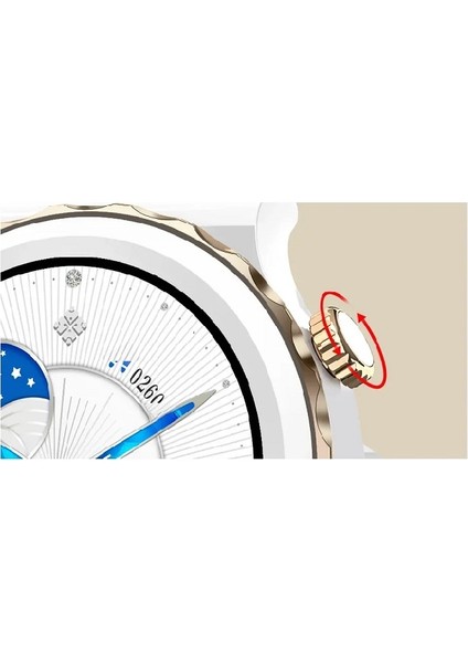 Gt3 Elite Elegance Unisex Akıllı Saat Deri Seramik Kordon Hdiyeli( Nfc Özellikli )