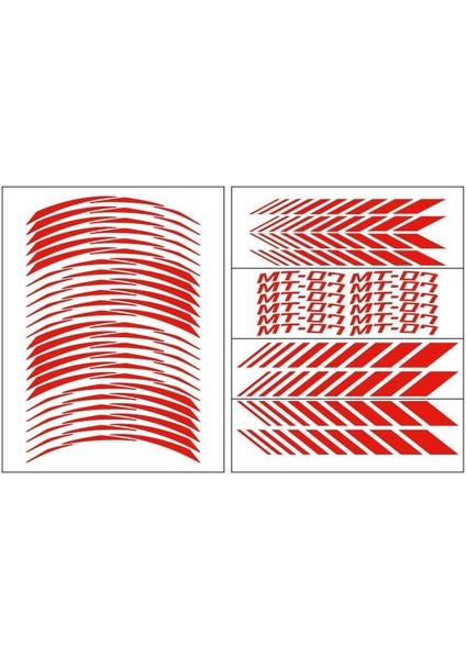 Yamaha Florasan Sarı Mt-07 Uyumlu Racıng 1 Set Jant Şeridi