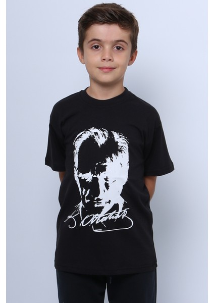 Çocuk Atatürk Ayyıldız Baskılı Tshirt Kısa Kollu A62 fiyatları