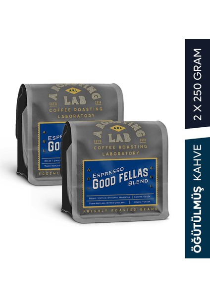 Good Fellas Öğütülmüş Espresso Blend 2 x 250 gr