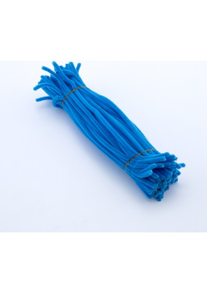 20LI Tel Tüylü Tel Şönil, 30 Cm, Mavi