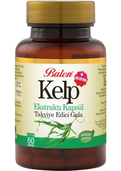 Kelp Ekstraktı + Selenyum 375 Mg 60 Kapsül x 3 Adet