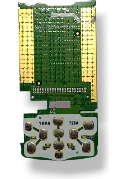 Samsung E250 Yeşil Üst Tuş Bordu Samsung SGH-E250 Serisi Uyumlu Üst Tuş Bordu LCD Ekran Bordu