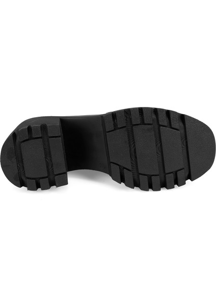 Kassidy Siyah Kadın Topuklu Deri Günlük Ayakkabı modelleri