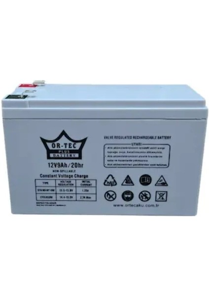 12V 9A Akü Kuru Bakımsız Akü