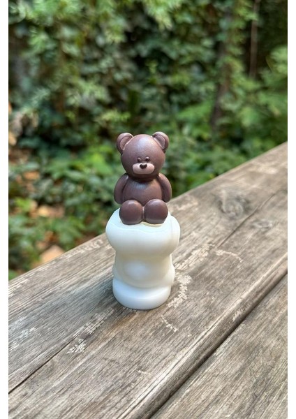 Mini ayıcık silikon mum kalıbı