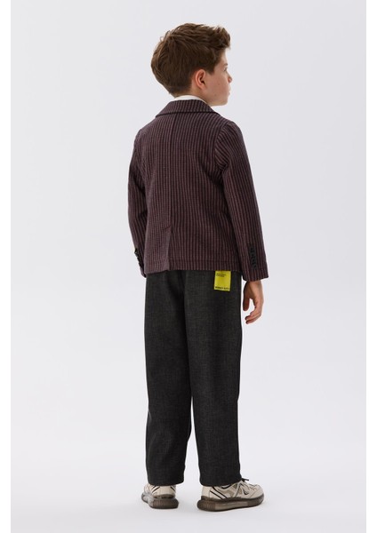 Bg Store Erkek Çocuk Çizgili Ceket