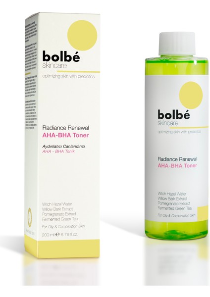 Bolbe Skincare Radiance Renewal Aha- Bha Toner - 200 ml