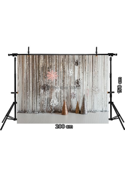 Parıltılı Kış Temalı Arka Plan Stüdyo Fonu 200 x 150 cm fiyatları