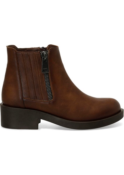 24K-855 4Pr Taba Kadın Düz Bot