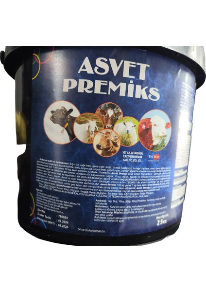 Asvet Premiks 25 kg Yem Katkısı