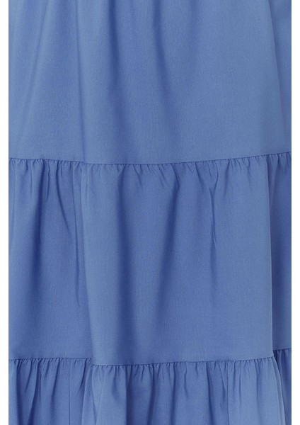 Moda Rahat Casual Günlük Aerobin Dokuma Kare Yaka Kolsuz Kol A-Line Midi Boy Büyük Beden Elbise indirimleri