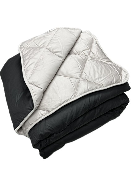 Ranforce Yorgan Çift Kişilik Iki Renkli Antrasit - Beyaz Çift Renk Düz Desenli modelleri