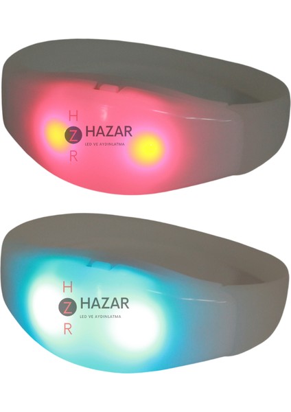 LED Işıklı Pilli Bileklik Müziğe ve Sese Duyarlı Rgb Parti Bilekliği fiyatları