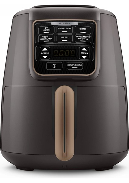 Air Pro Cook Xl 2 In 1 Konuşan Airfryer Walnut Brown