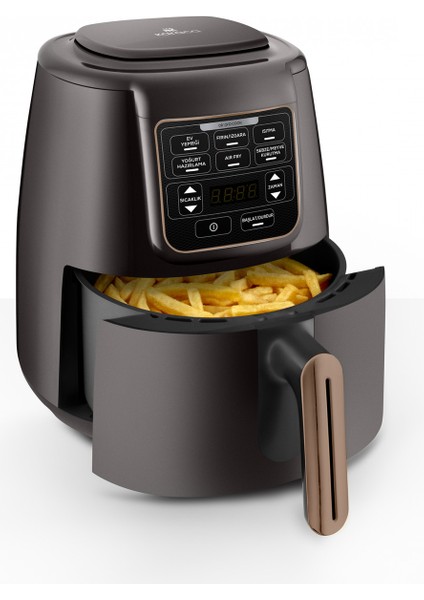 Air Pro Cook Xl 2 In 1 Konuşan Airfryer Walnut Brown