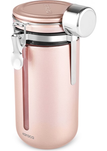Mastermaid Kilitli Kapaklı Kaşıklı Kahve Saklama Kabı 1000 ml Rosegold fiyatları