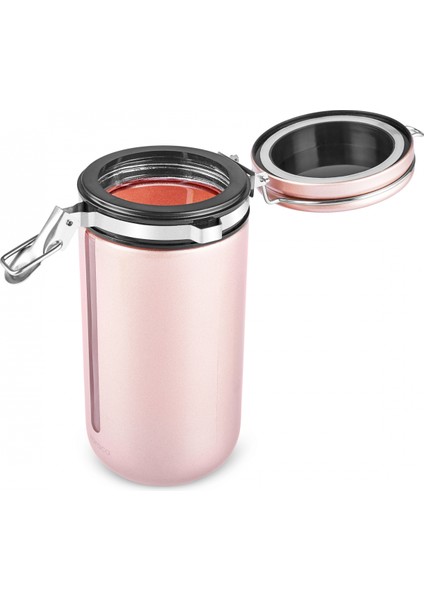 Mastermaid Kilitli Kapaklı Kaşıklı Kahve Saklama Kabı 1000 ml Rosegold modelleri