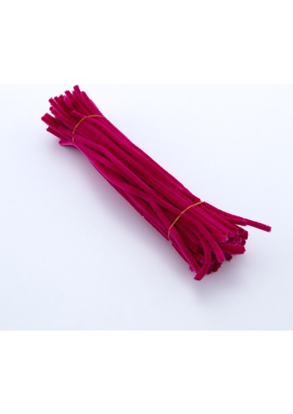 20LI Tel Tüylü Tel Şönil, 30 Cm, Fuşya