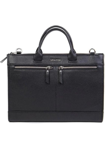 Hakiki Deri Evrak Çantası 9005 Siyah