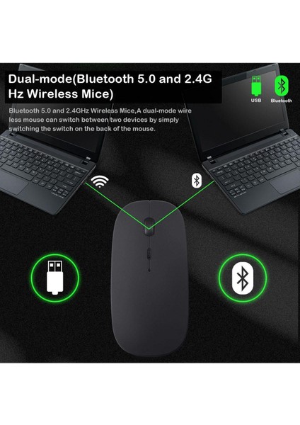 Byars Bilişim Byars-Ultrapad 10" UP10.S43LA V2 Tablet Için Uyumlu Slim Şarjlı Bluetooth Klavye ve Mouse Seti Byarsbilişim