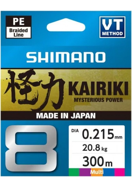 Kairiki 8 300M Multi 0.190MM/12.0KG Misina