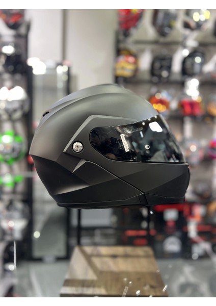 C91N Kask Semı Flat Siyah