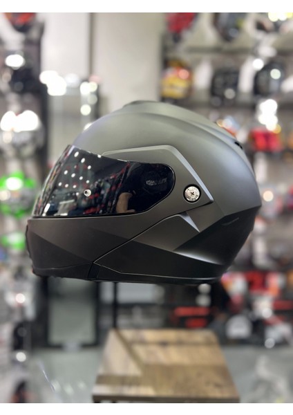 C91N Kask Semı Flat Siyah