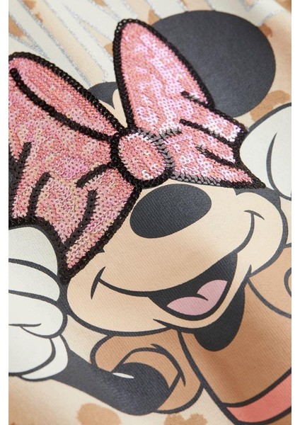 Minnie Pullu Kız Çocuk Swetshirt
