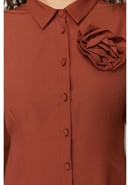 Moda Regular Casual Günlük Poplin Dokuma Gömlek Yaka Uzun Kol A-Line Maxi Boy Tesettür Elbise indirimleri