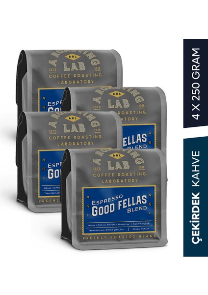 Good Fellas 4 x 250 gr Çekirdek Espresso Blend