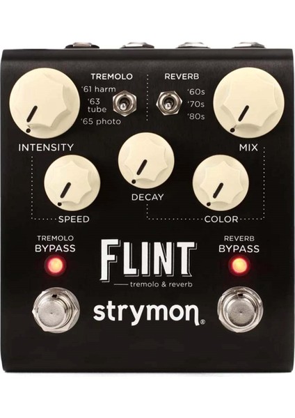 Flint V2 Tremolo and Reverb Pedalı