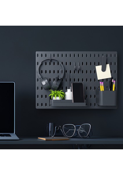 Çok Amaçlı Pano Organizatör Set 1( 28 cm x 40 cm ) Siyah - Dübelli fiyatları