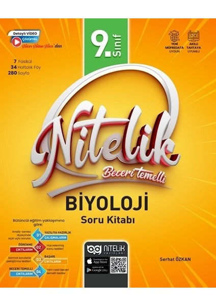 Nitelik 9.sınıf Biyoloji Soru Bankası - Yeni Müfredat- Nitelik 9.sınıf