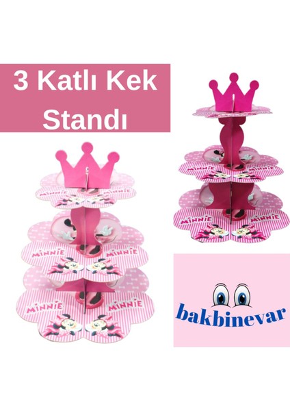 Minnie Mouse Temalı Kek Standı